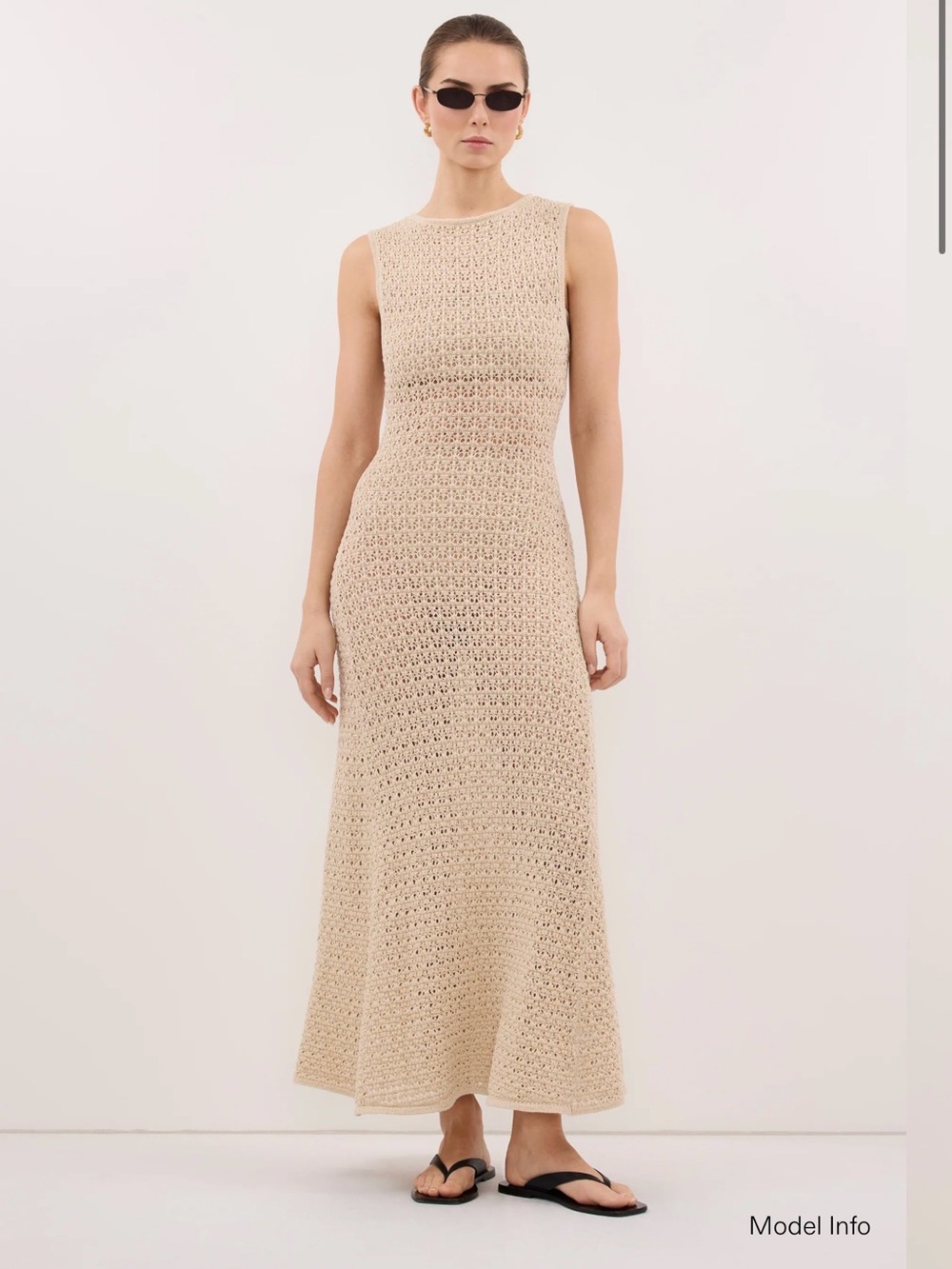 Dishh Halo Natural Knit Maxi Dress